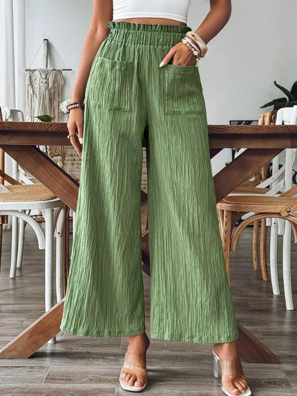 🌟 Frill Wide Leg Pants 🌟