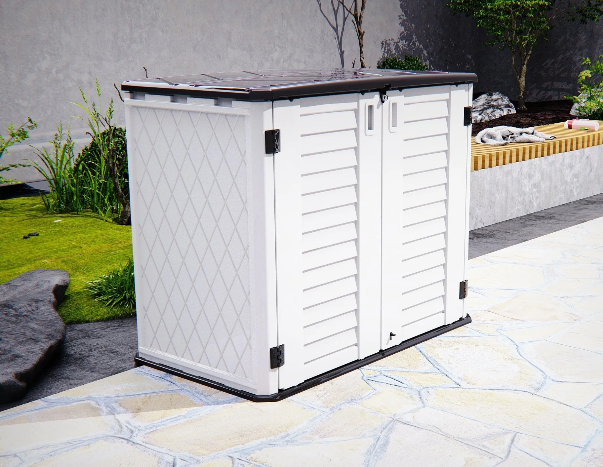 26 cu. ft. Horizontal Outdoor Storage Shed