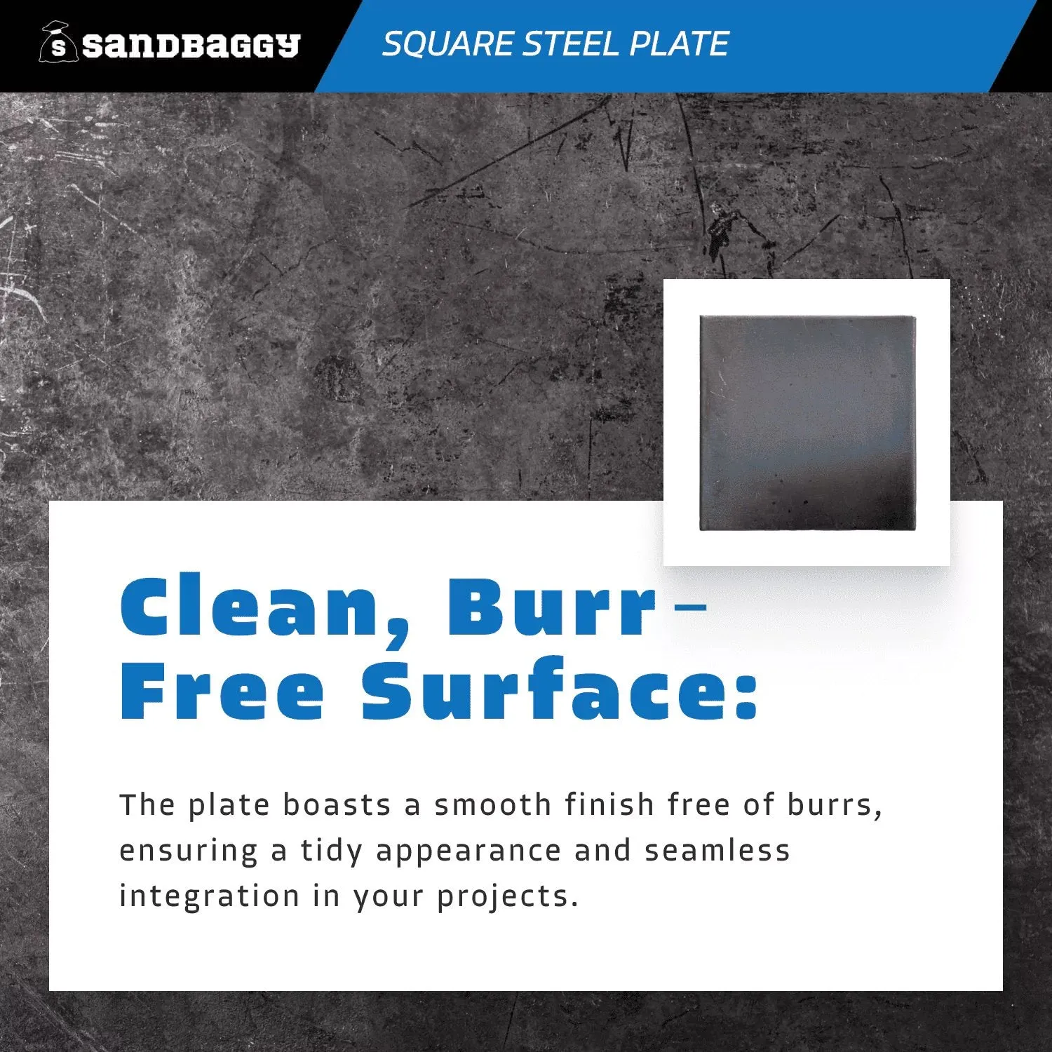 3” x 3” x 3/16” Square Steel Plate - Hot Rolled Steel Sheet