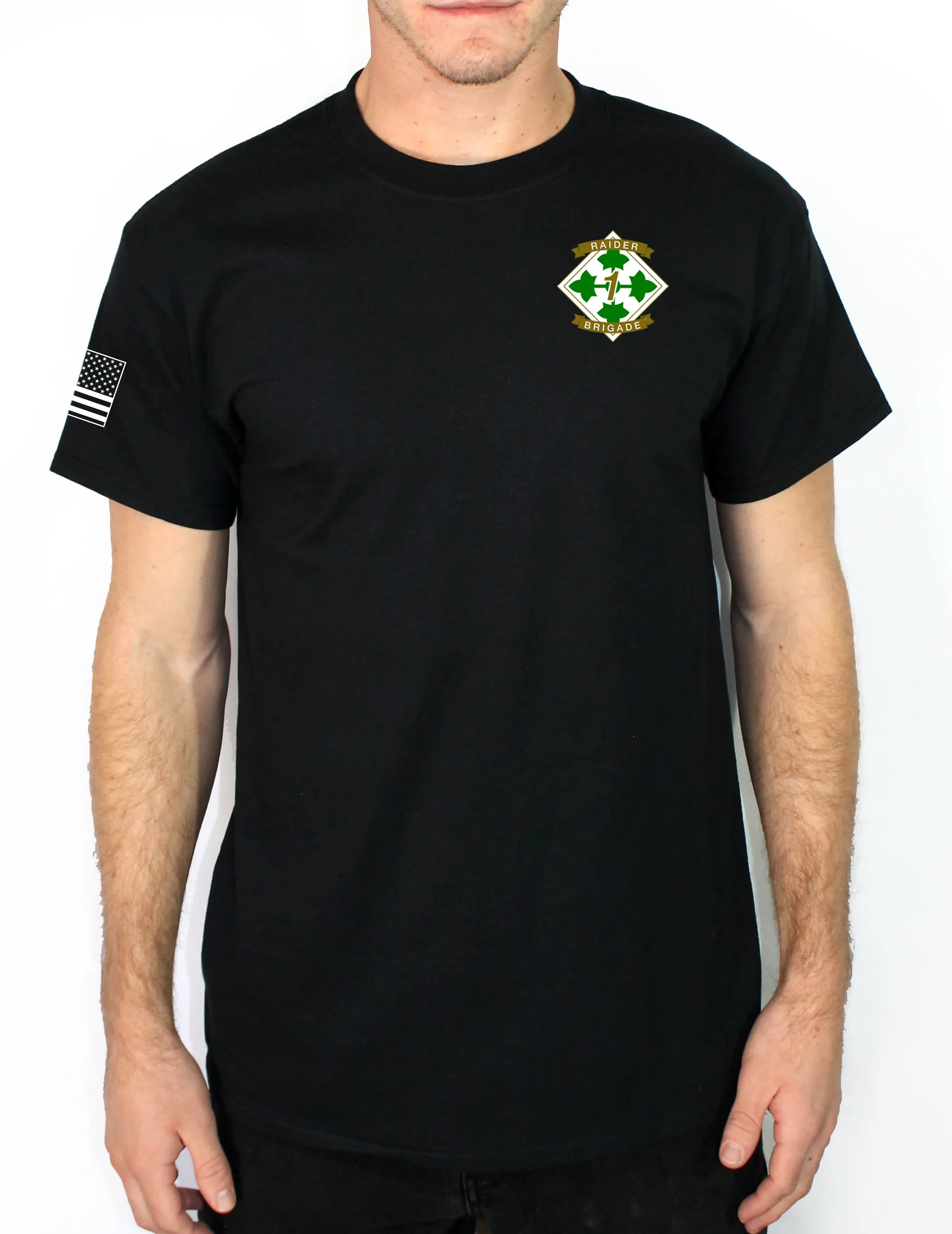 50-50 Blend Black Unisex PT Short Sleeve Shirt. Approved for PT