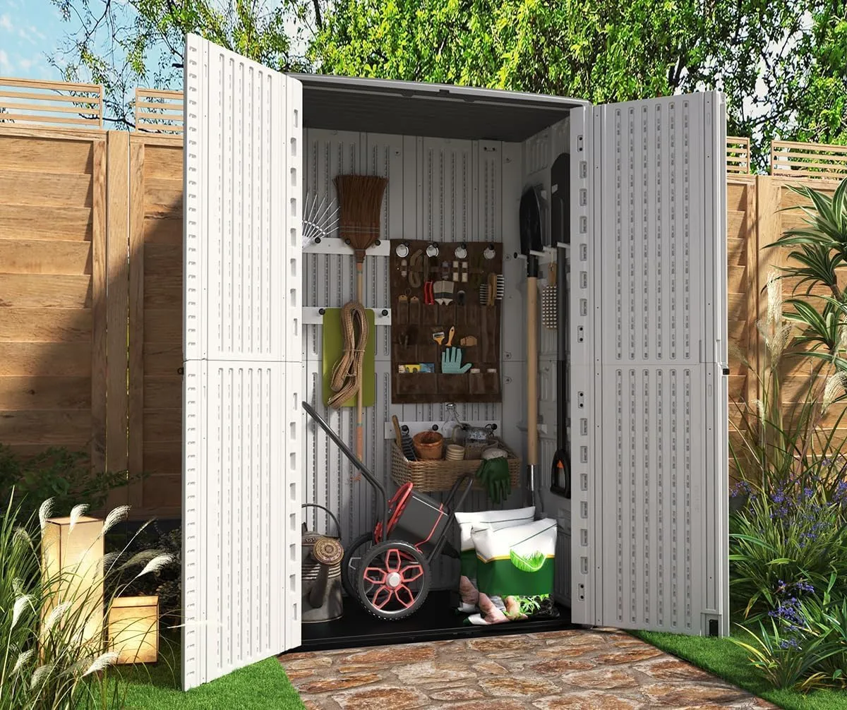 52 cu. ft. Outdoor Vertical Storage Shed