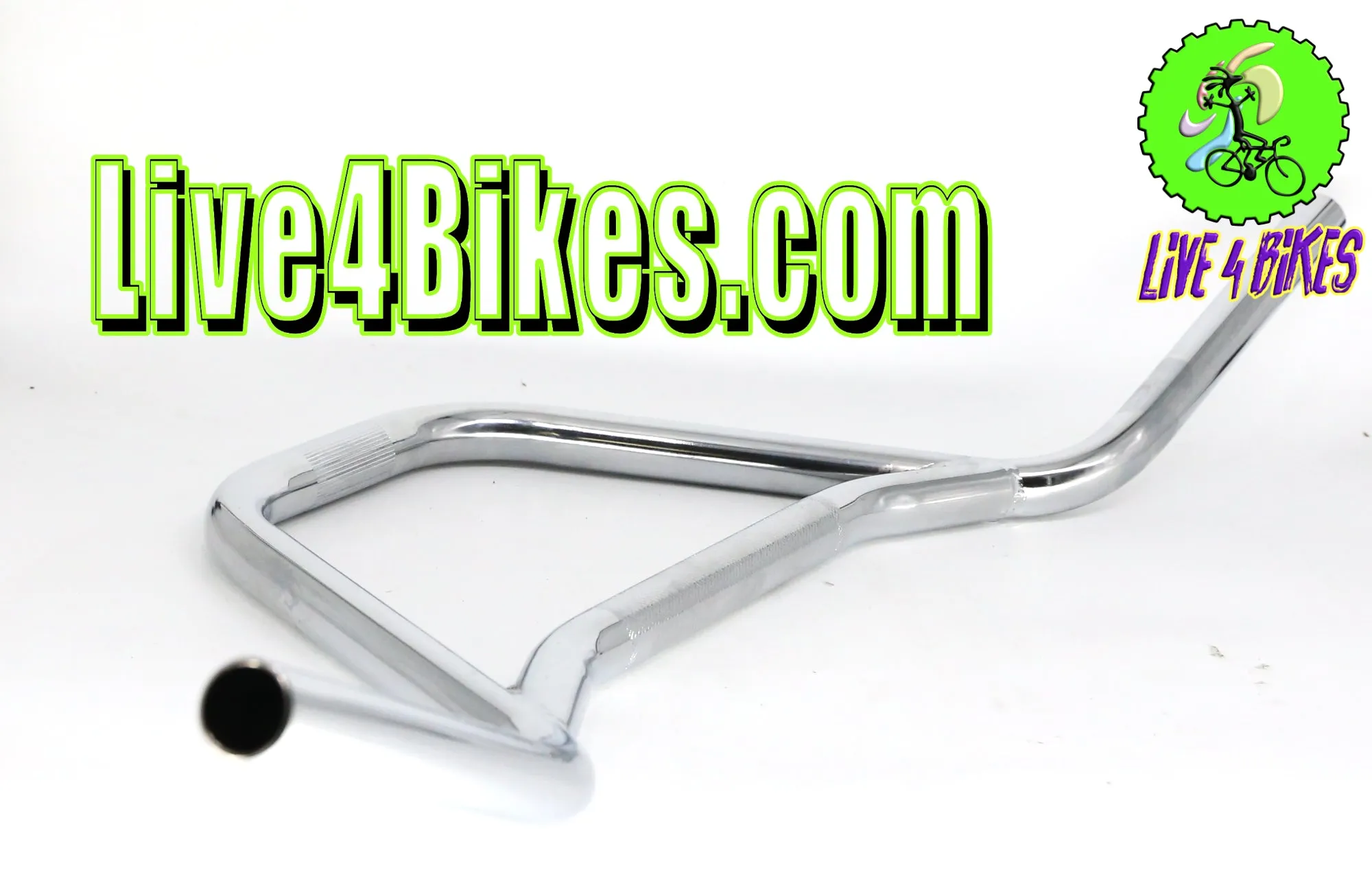 9in BMX Steel Handlebar Chrome  - Live4Bikes