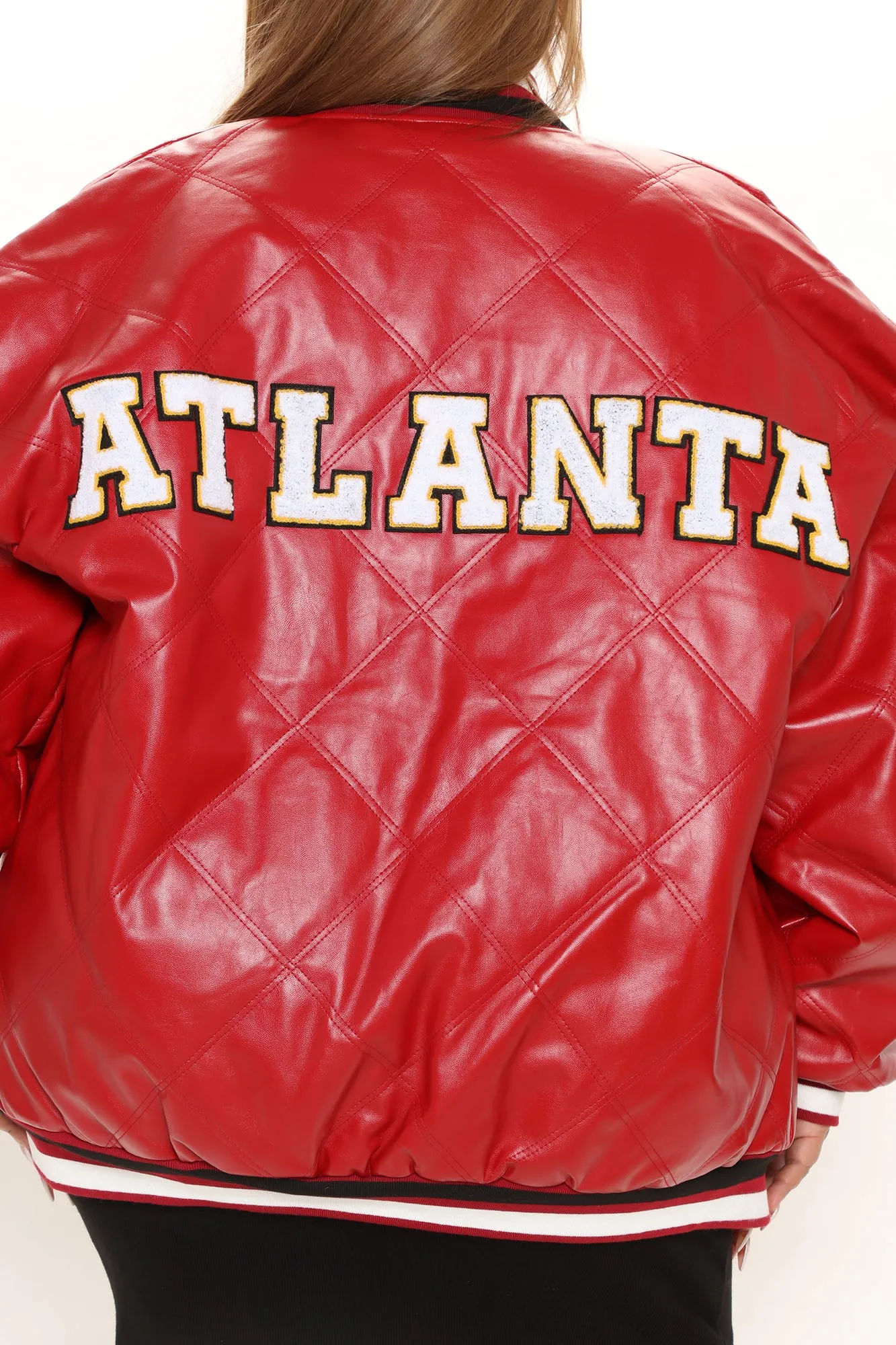 A Town Bomber Jacket - Red