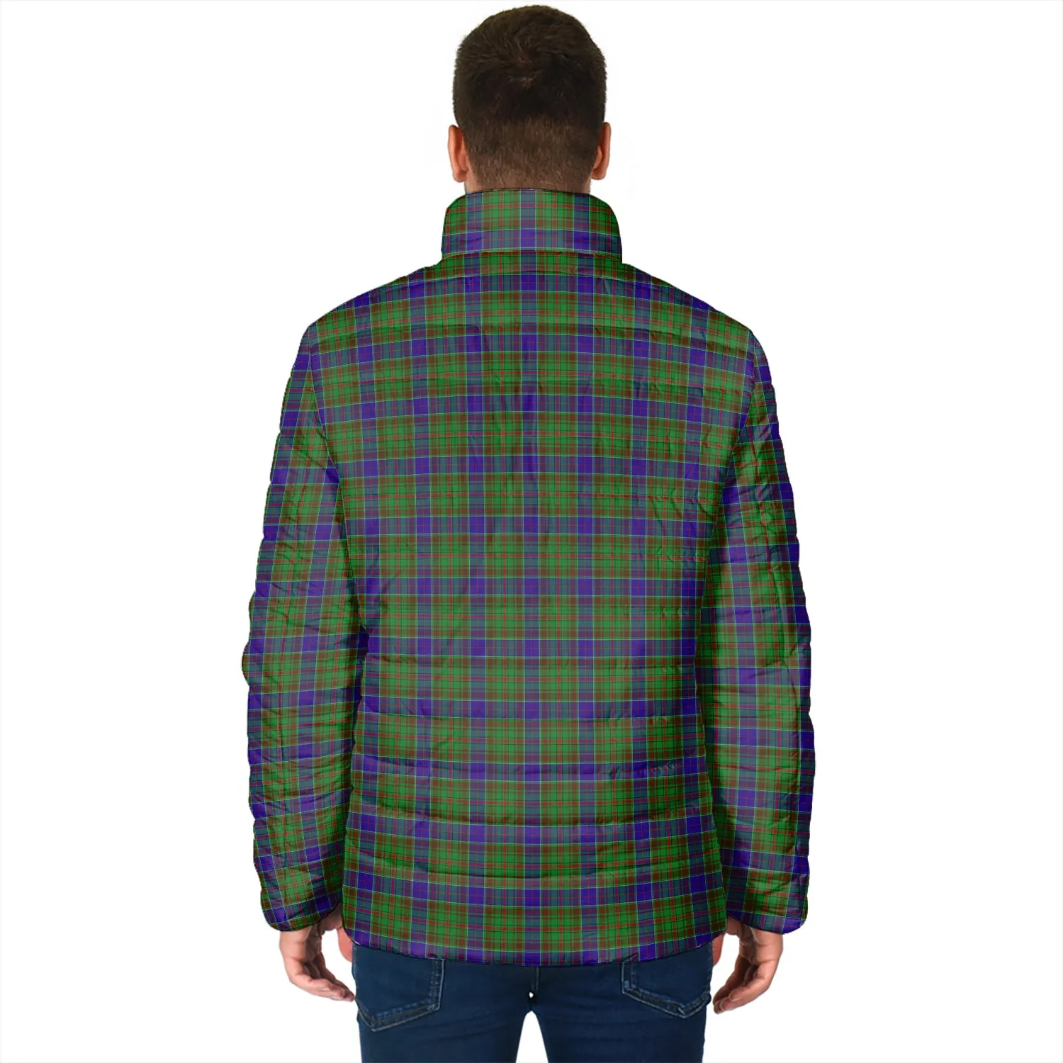 Adam Tartan Padded Jacket with Family Crest