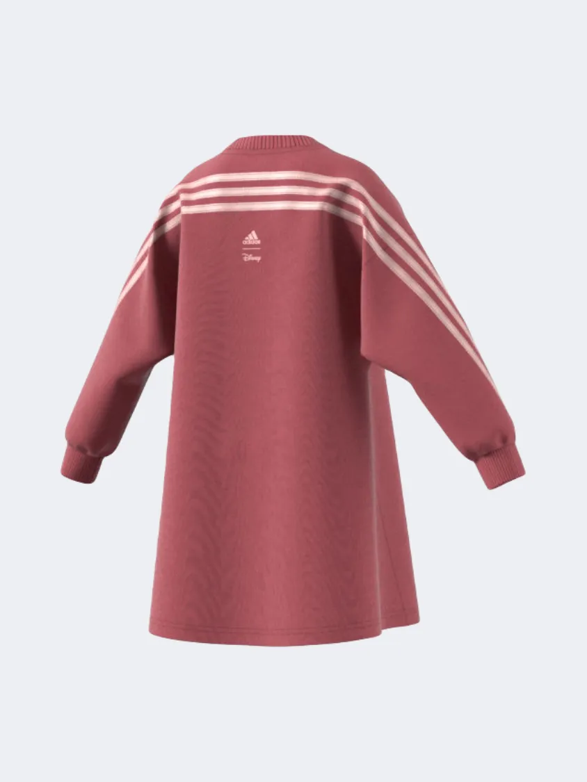 Adidas Disney Minnie And Daisy Little-Girls Sportswear Dress Crimson/Sand Pink