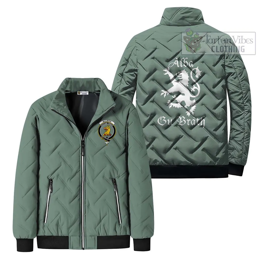 Allison Family Crest Padded Cotton Jacket Lion Rampant Alba Gu Brath Style