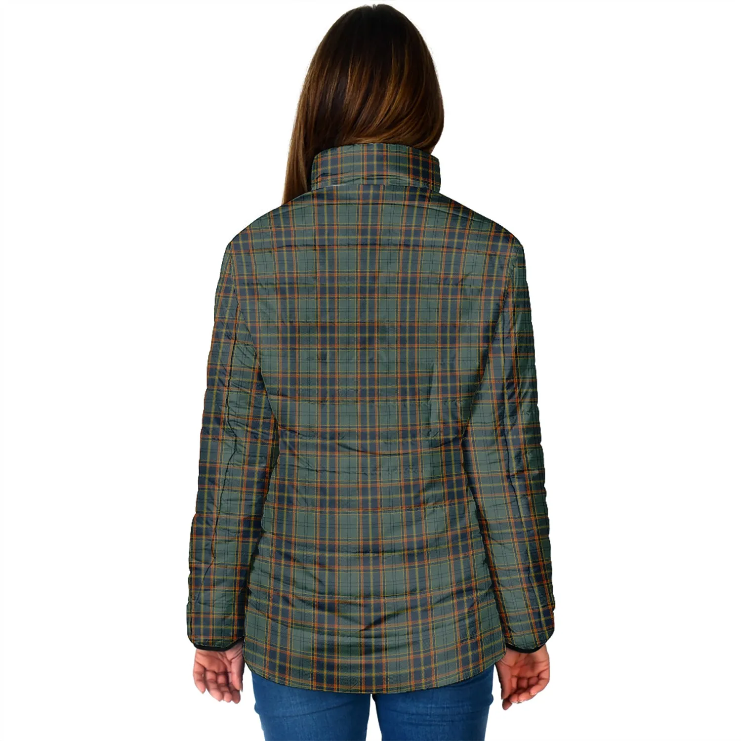 Antrim County Ireland Tartan Padded Jacket