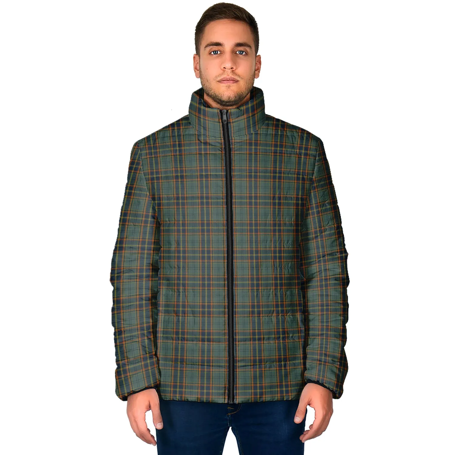 Antrim County Ireland Tartan Padded Jacket