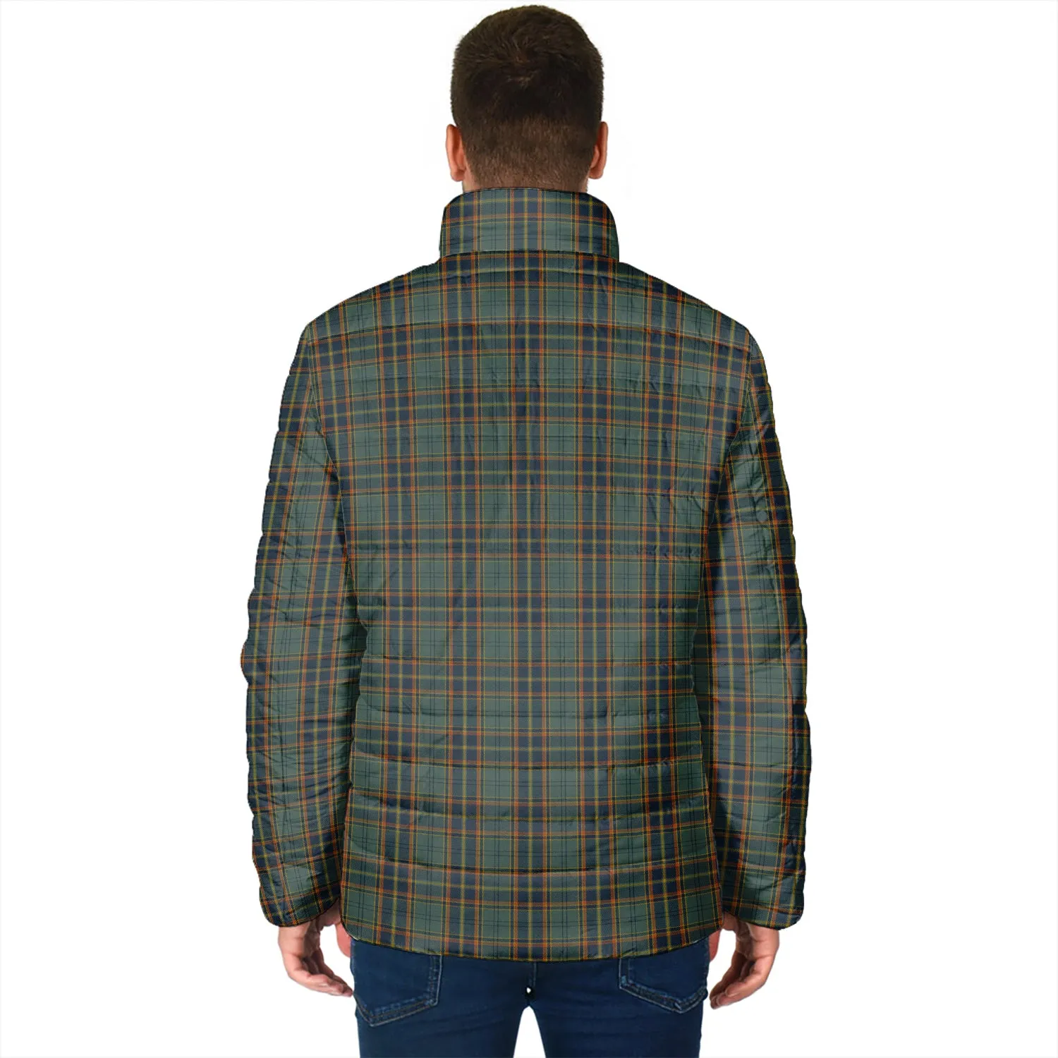 Antrim County Ireland Tartan Padded Jacket