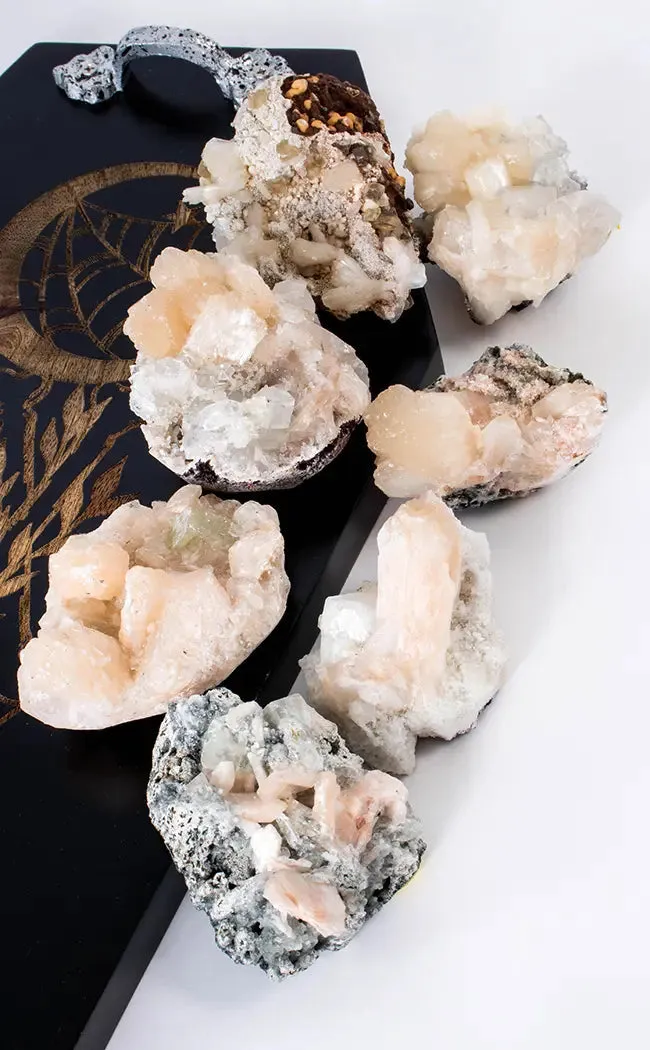 Apophyllite Peach Stilbite Clusters