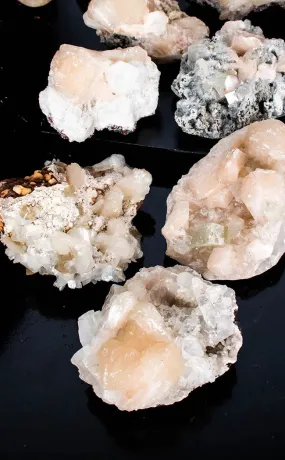 Apophyllite Peach Stilbite Clusters