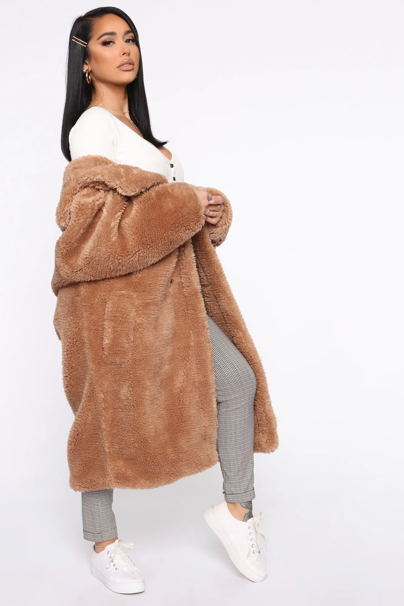 As Fur Usual Coat - Brown