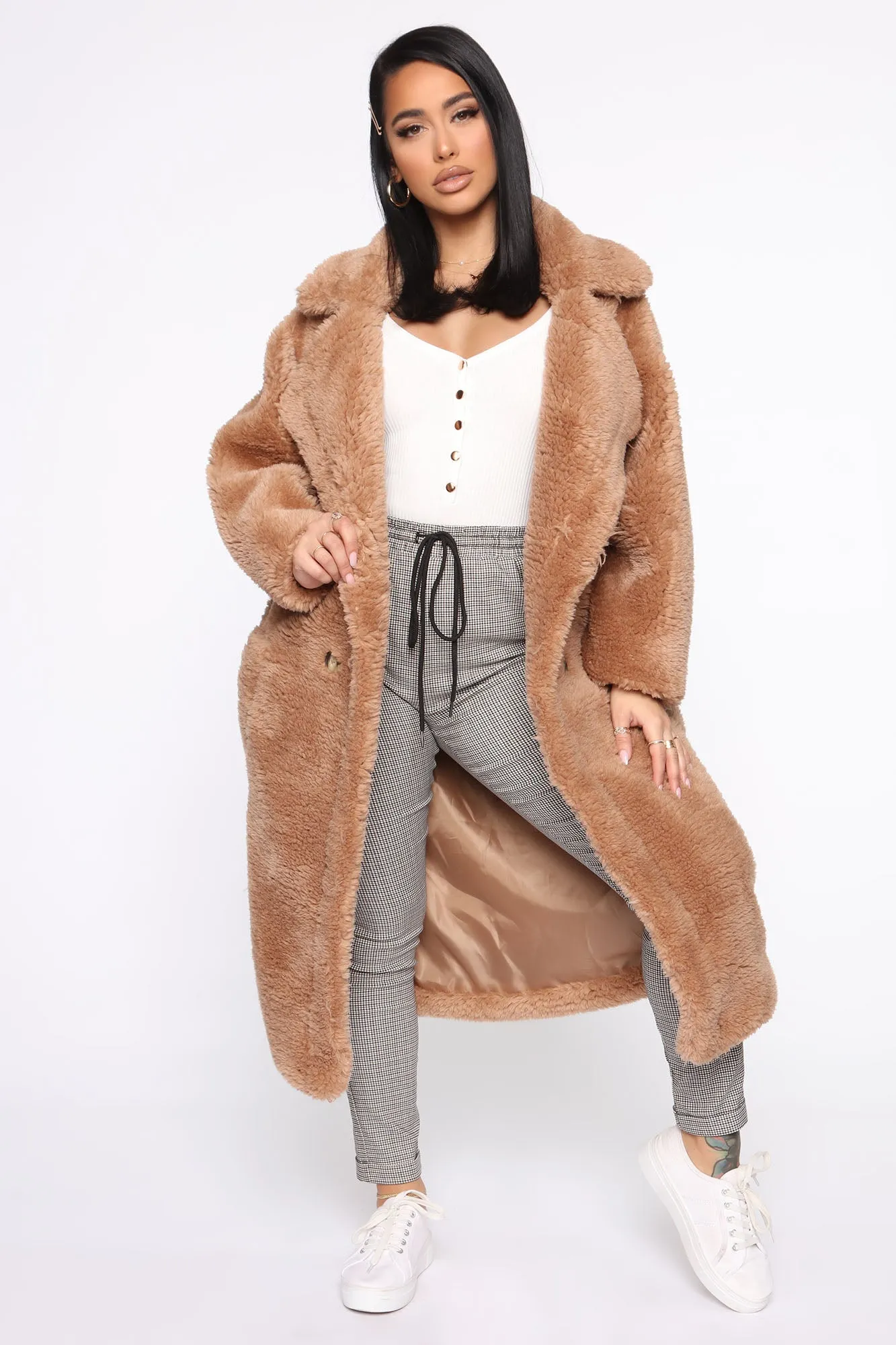 As Fur Usual Coat - Brown