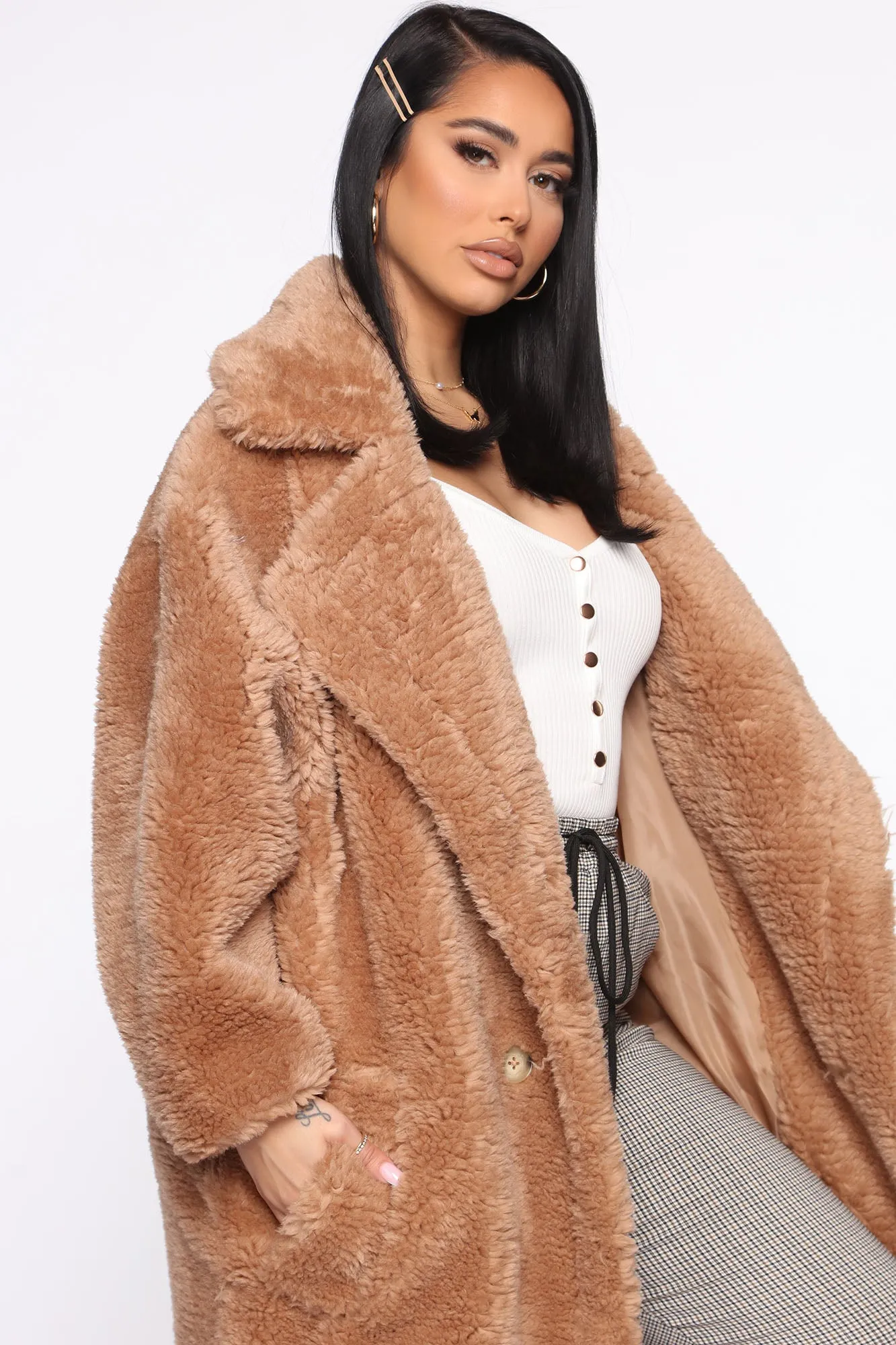 As Fur Usual Coat - Brown