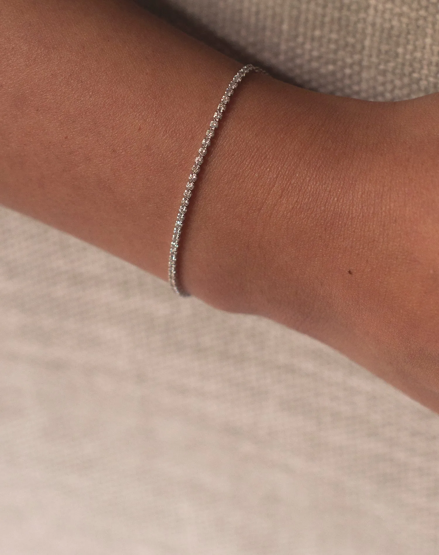 Bar One Liner Diamond Bracelet