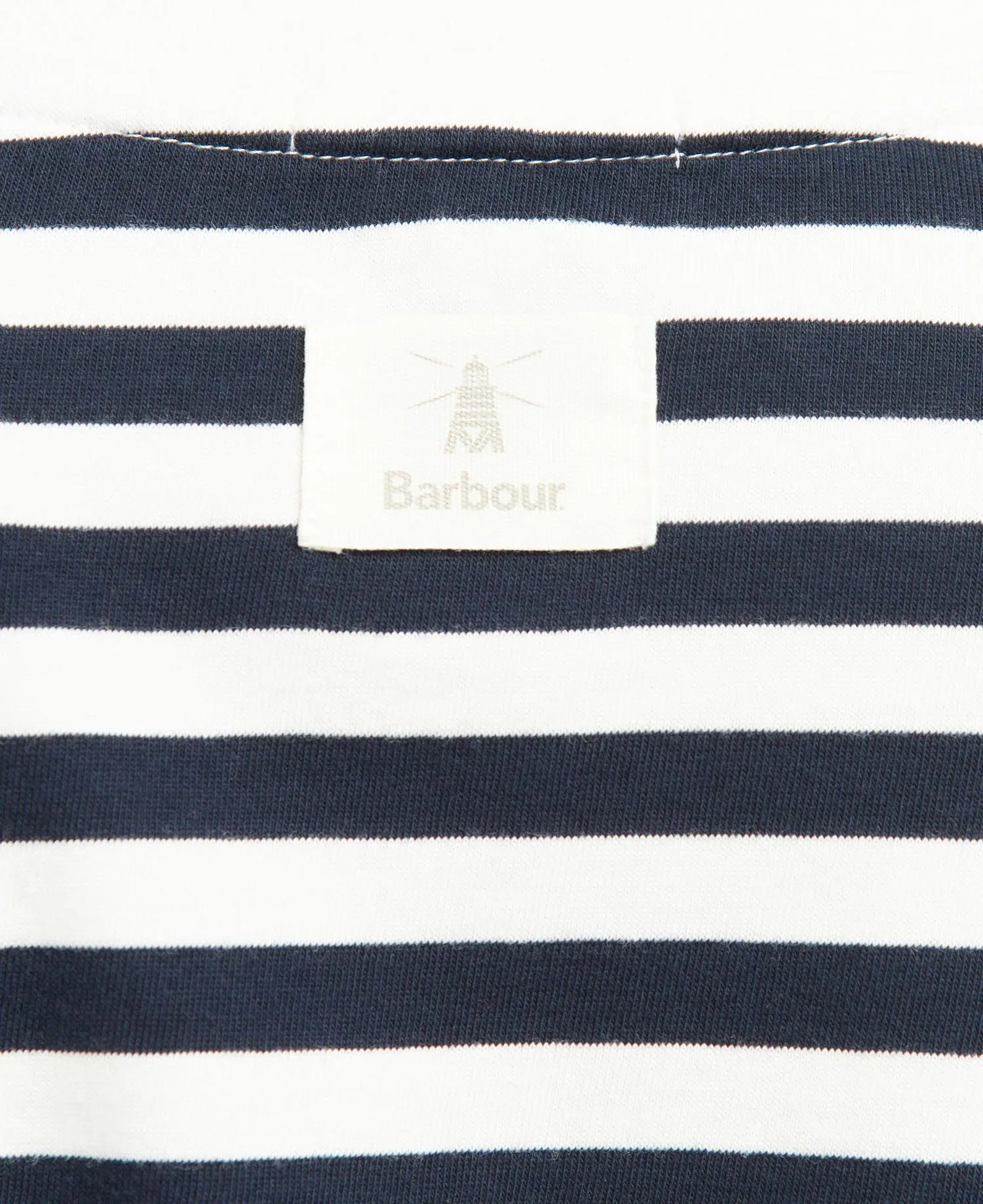 Barbour Adria stripe Top in navy LML0813