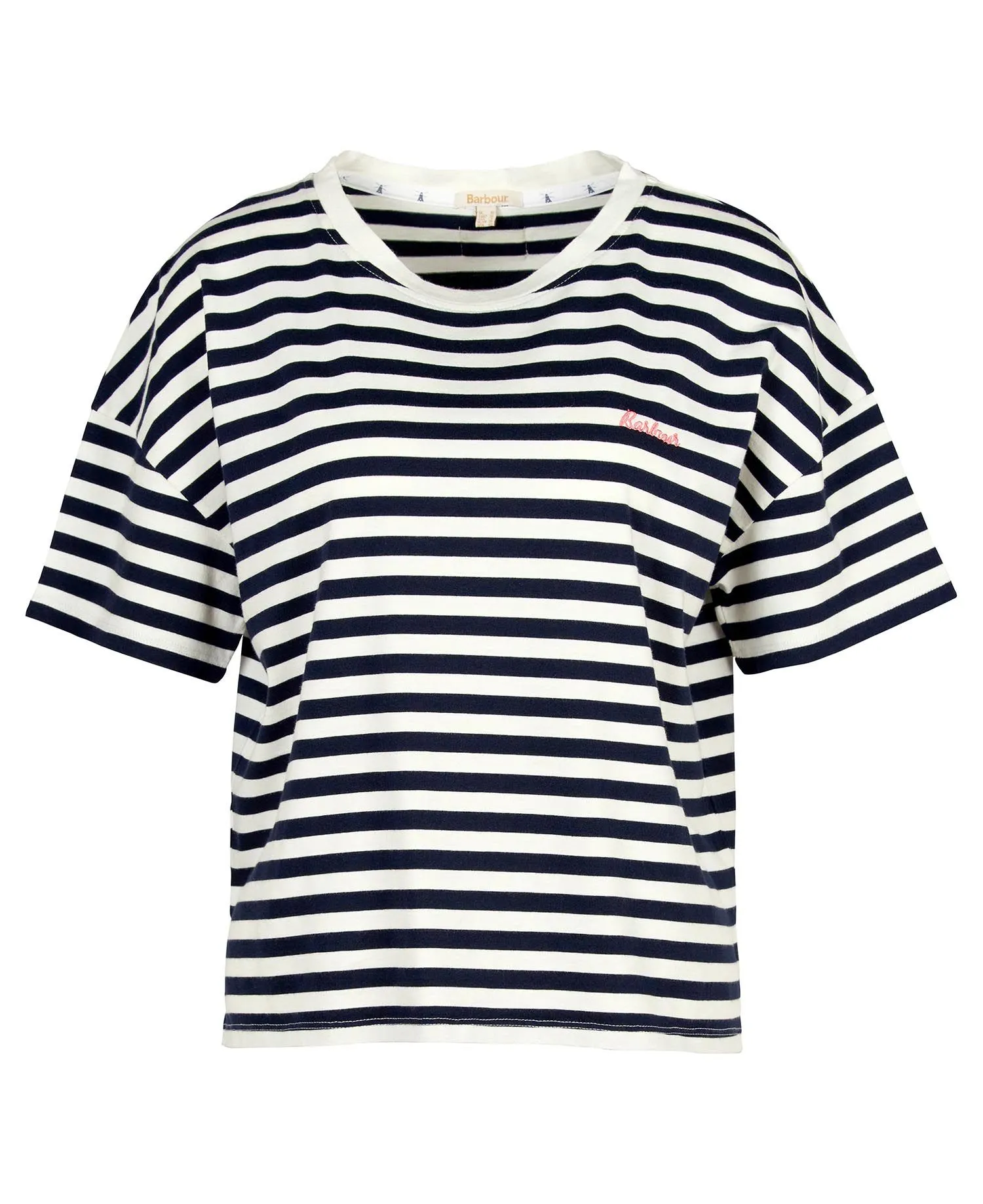 Barbour Adria stripe Top in navy LML0813