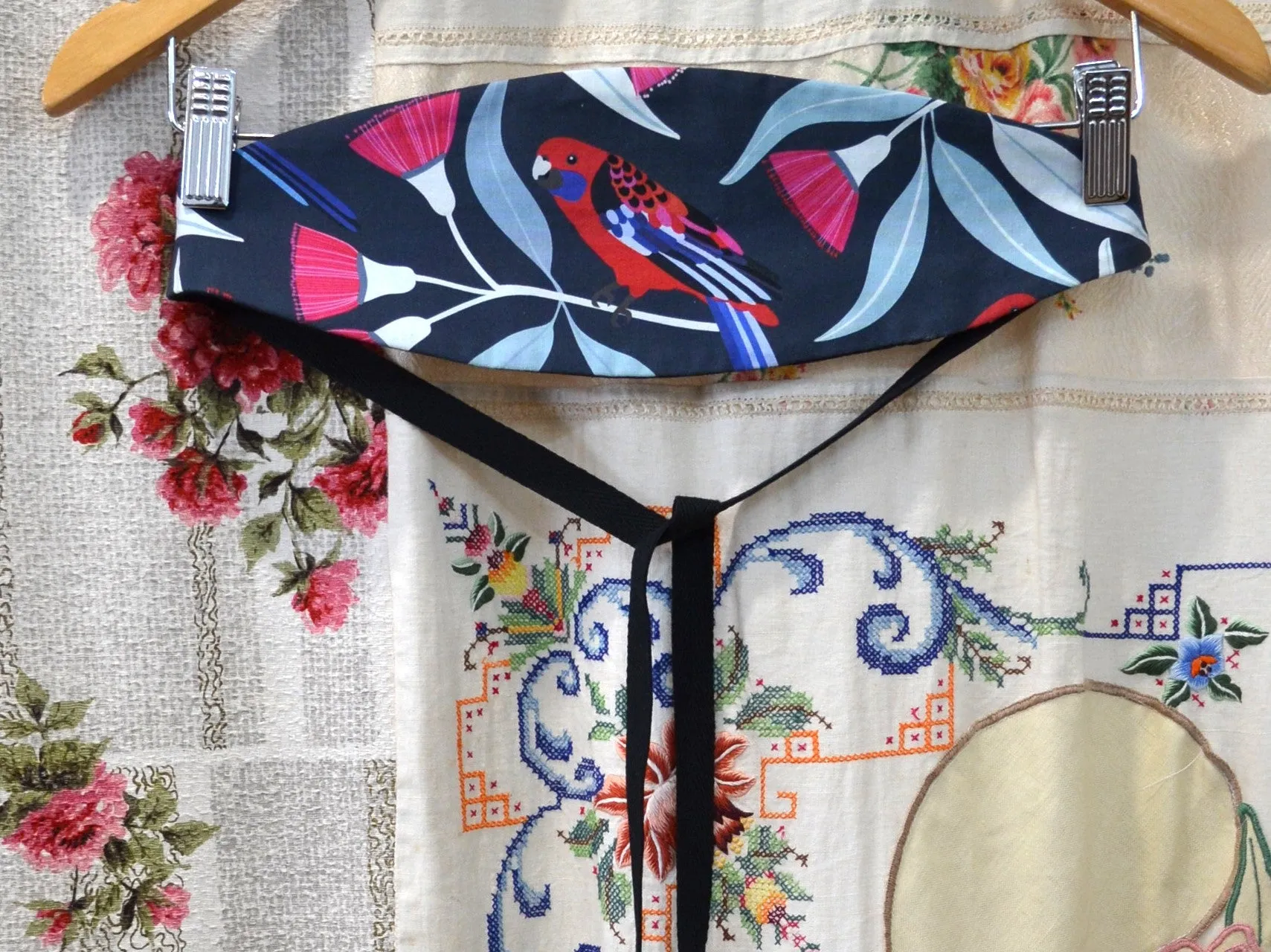 Berserk Rosella obi fabric belt