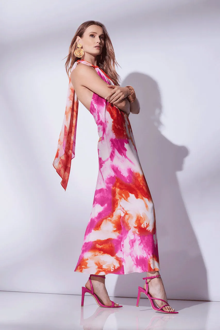 Biarritz Halter Silk Gown