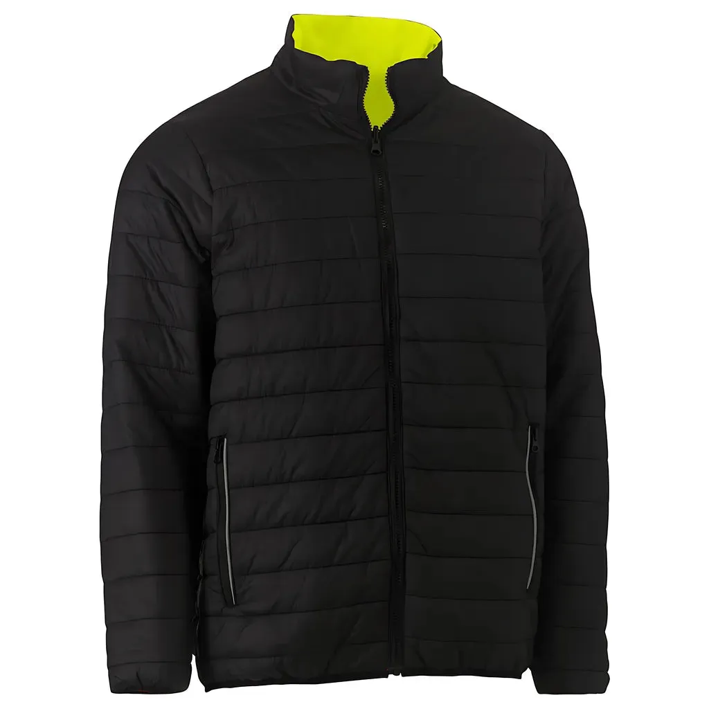 Bisley 333M6350H-YEL/L ANSI Type R Class 3 Reversible Puffer Jacket