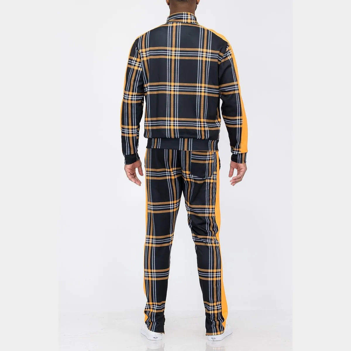 Black & Yellow Plaid Track Set