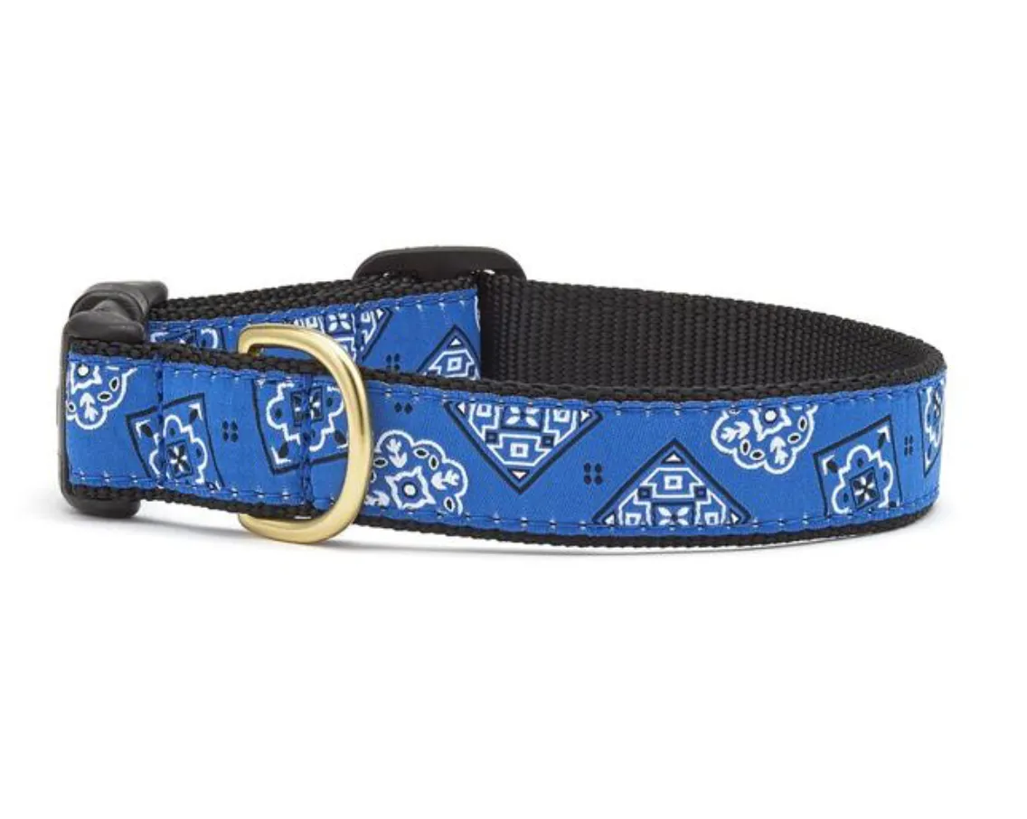 Blue Bandana Dog Collar