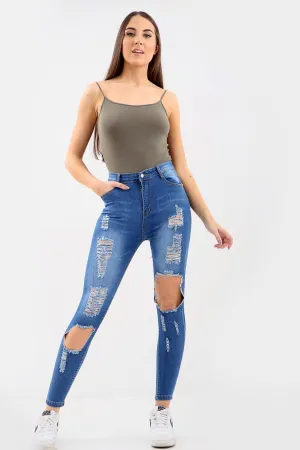 BLUE LADIES  Ladies High waisted jeans