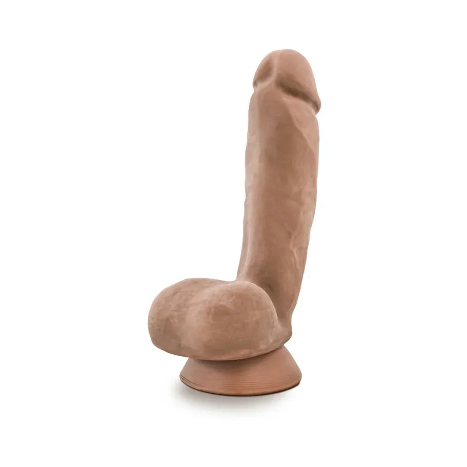 Blush Au Naturel Macho 8.5 in. Posable Dual Density Dildo with Balls & Suction Cup