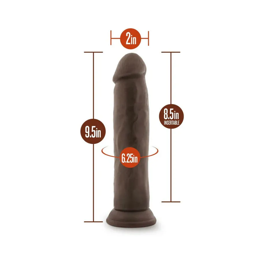 Blush Dr. Skin Plus Thick 9 in. Triple Density Posable Dildo with Suction Cup