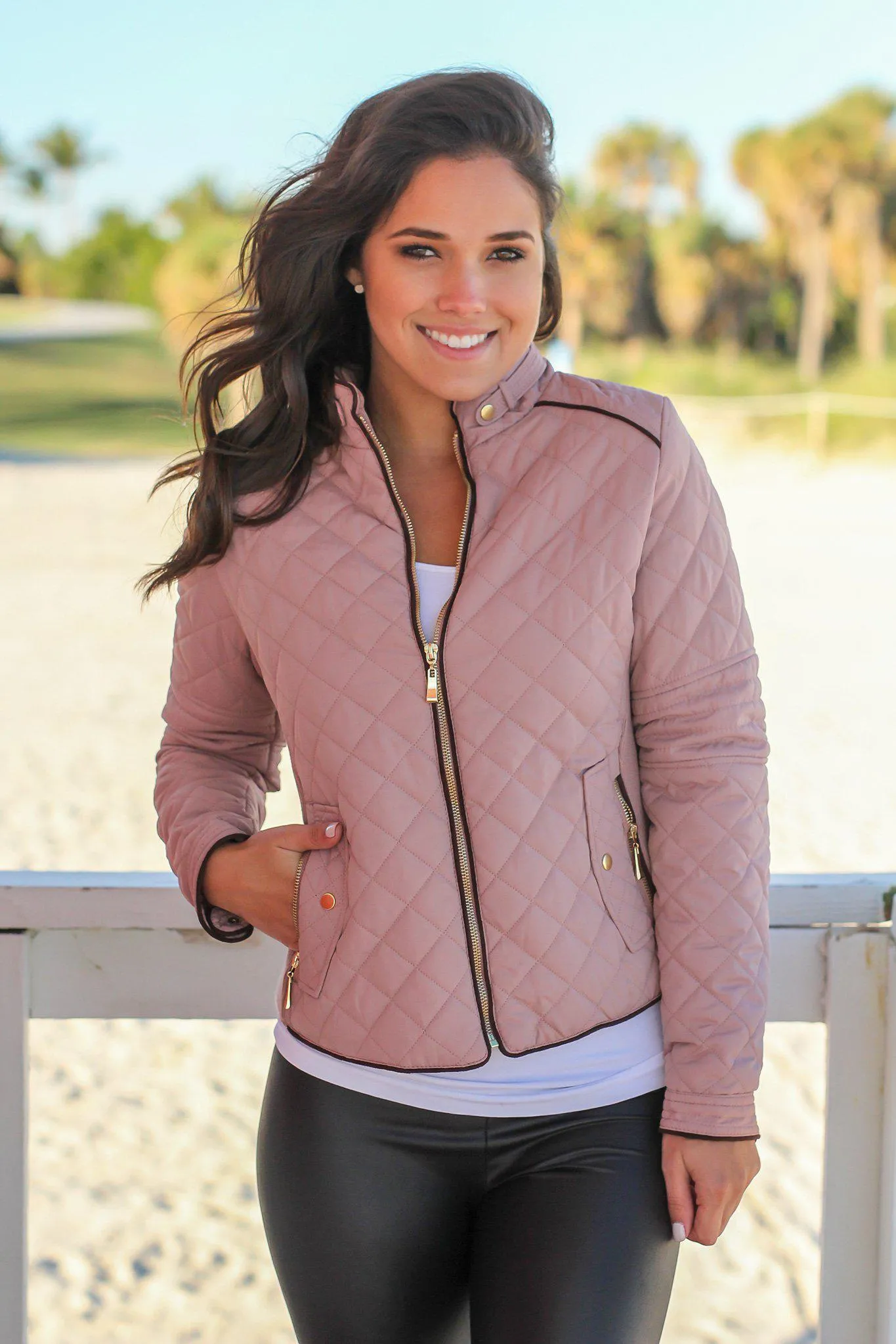 Blush Quilted Jacket