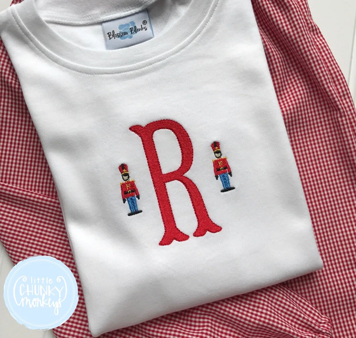 Boy Shirt - Mini Nutcrackers with Initial