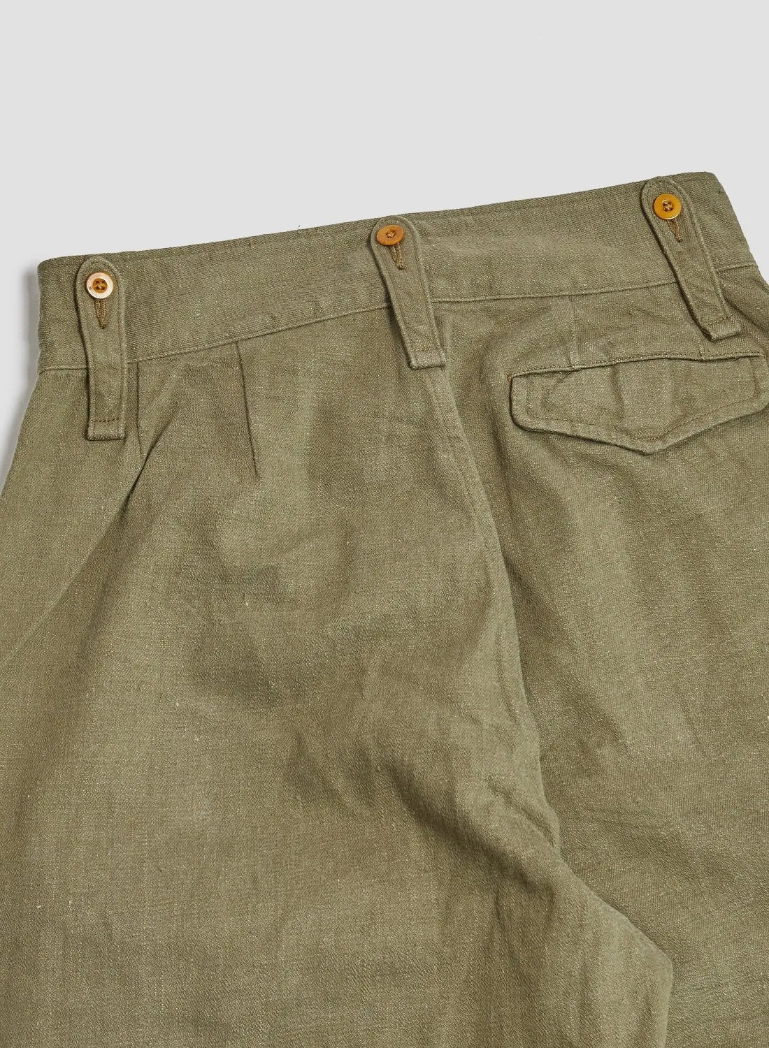 British Army Pant Loose Denim in Green