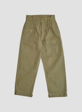 British Army Pant Loose Denim in Green