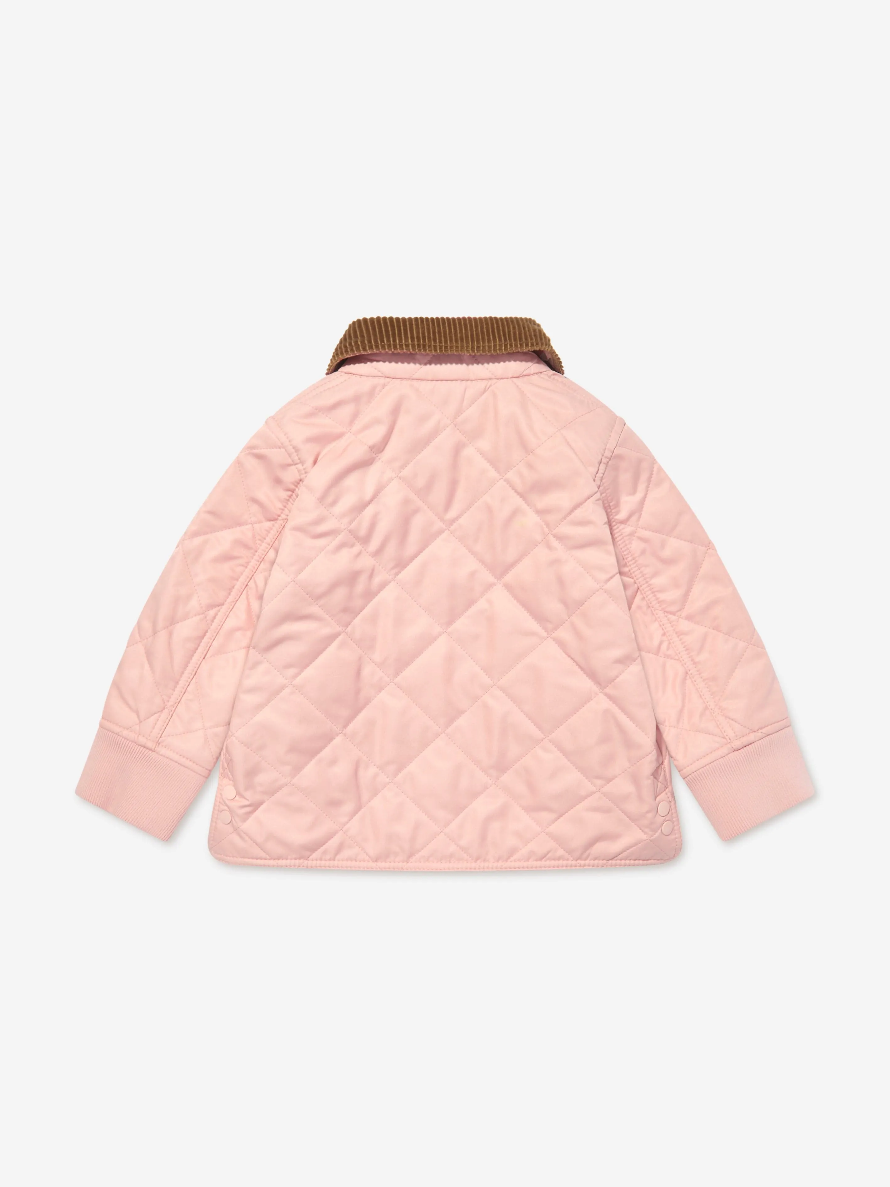 Burberry Baby Girls Quiled Mini Otis Jacket in Pink