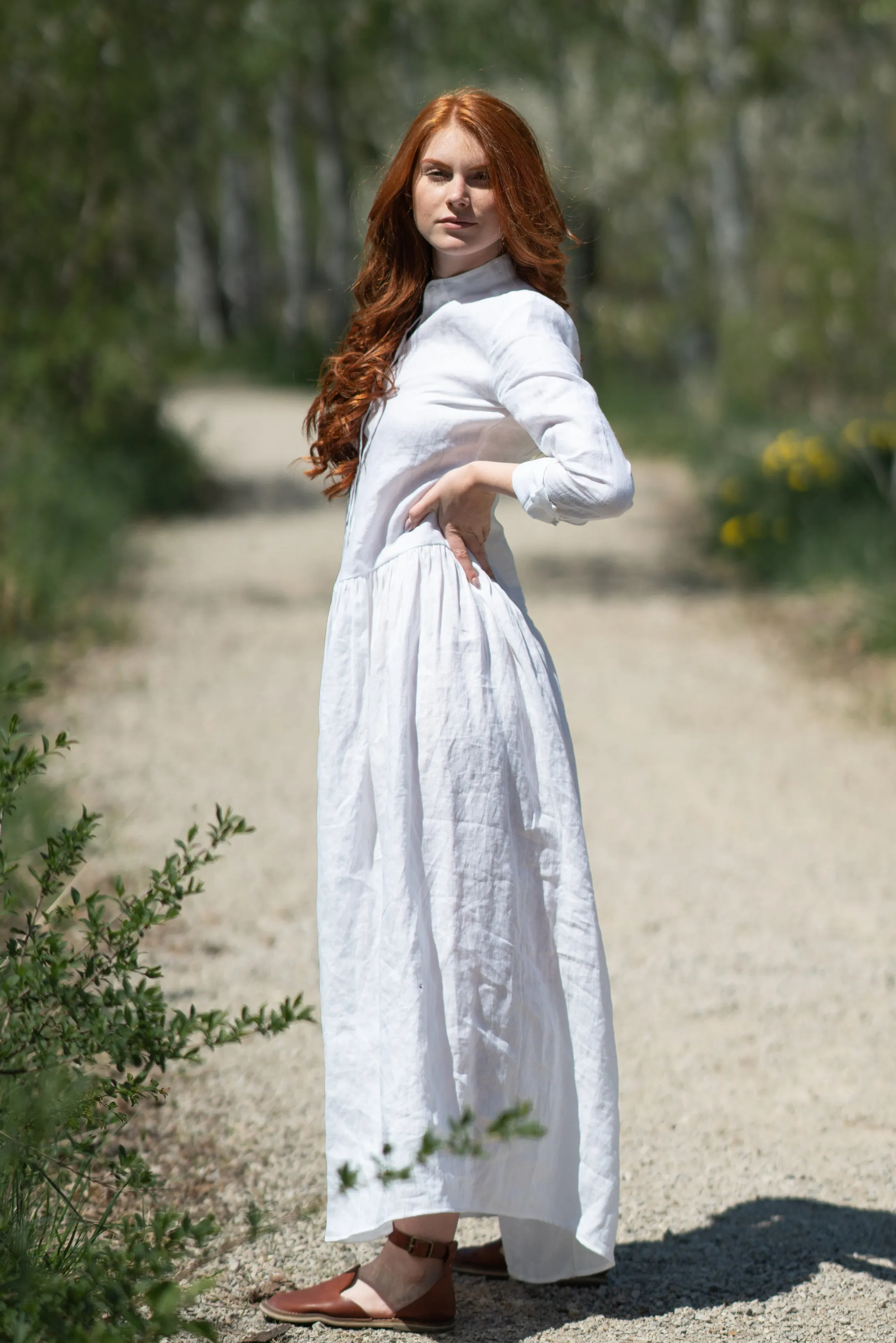 Button Down Linen Dress