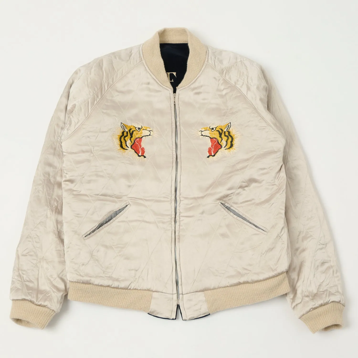 Buzz Rickson's x Kosho & Co. Reversible Velvet 'Sukajan' Souvenir Jacket - Navy