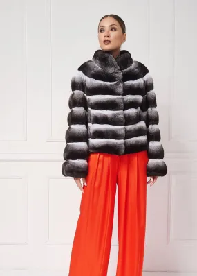 Chic Chinchilla Fur Jacket