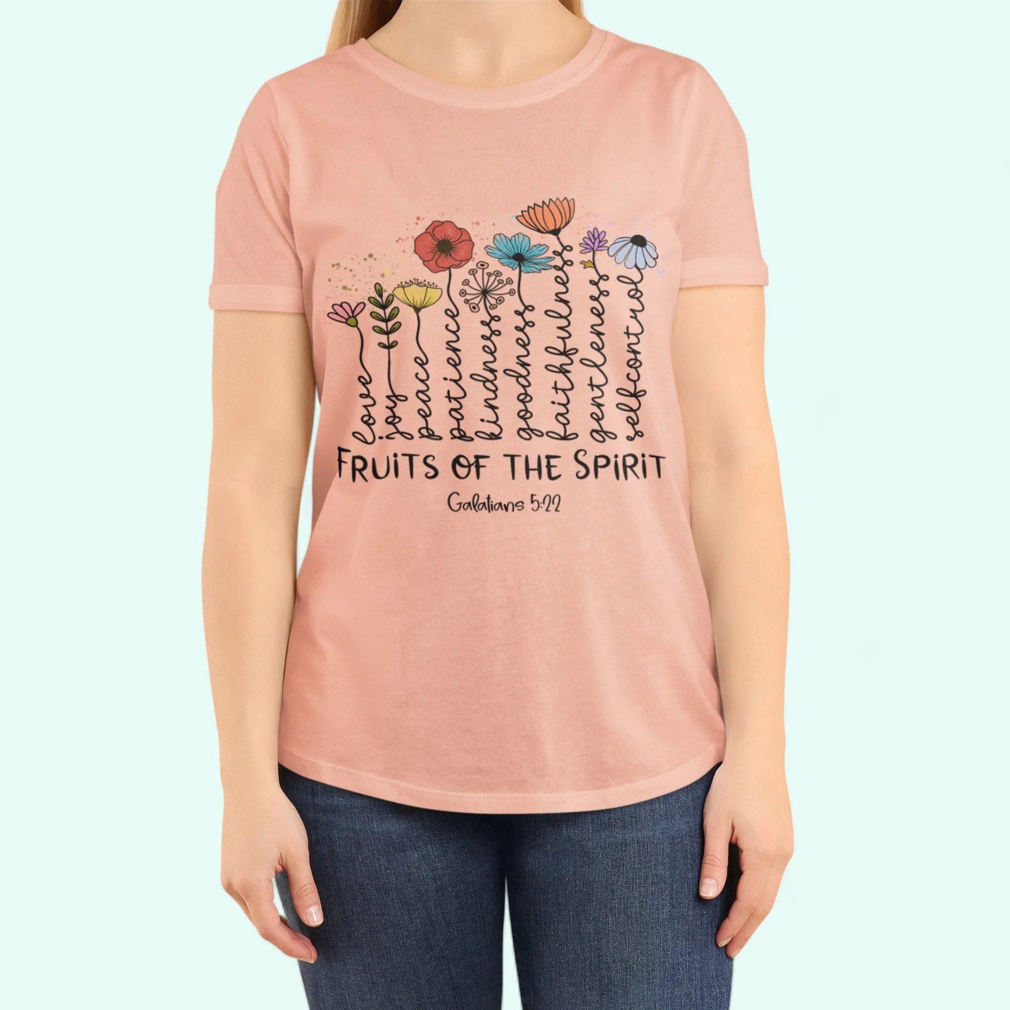 Christian tee shirts The Fruits of the Spirit Bible Verse T-Shirt women shirts