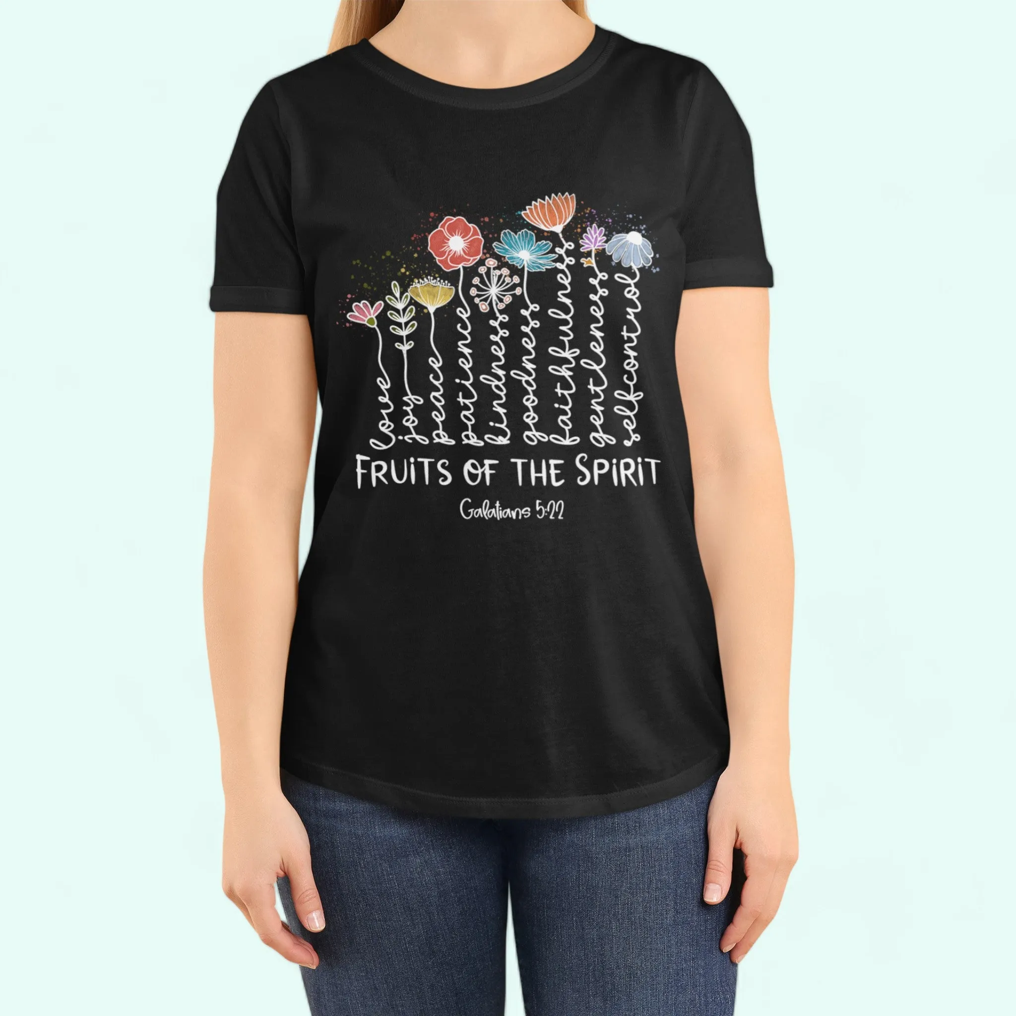 Christian tee shirts The Fruits of the Spirit Bible Verse T-Shirt women shirts