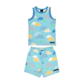 Cloud Tank Top & Shorts Set - Pool - 2 Left Size 6-8 & 8-10 years