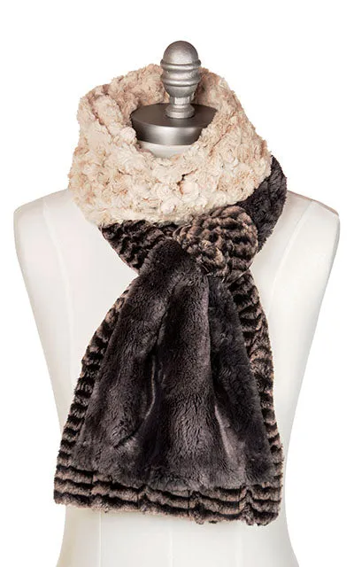 Color Block Scarf - Assorted Faux Fur Combos