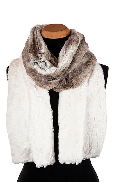 Color Block Scarf - Assorted Faux Fur Combos