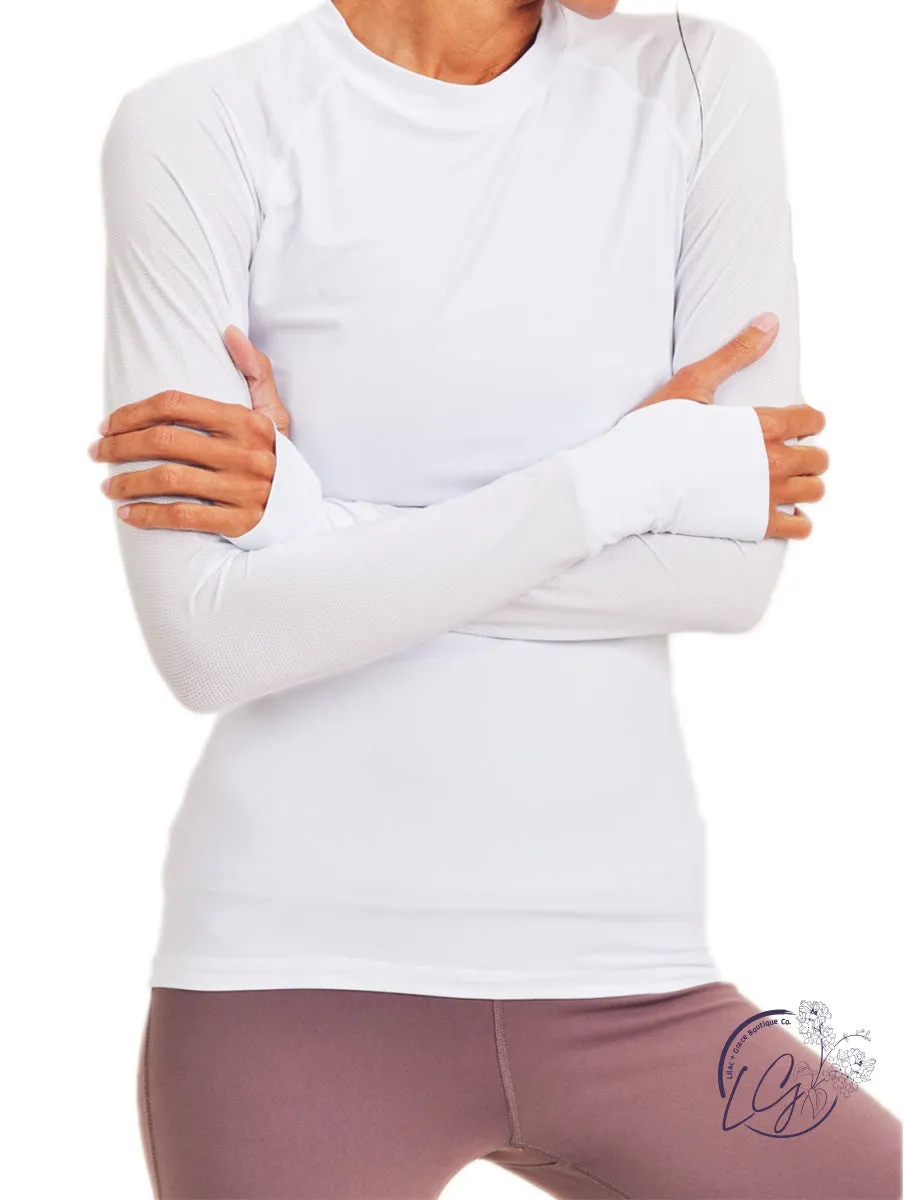 Cool-Touch Raglan w/ Long Mesh Sleeves