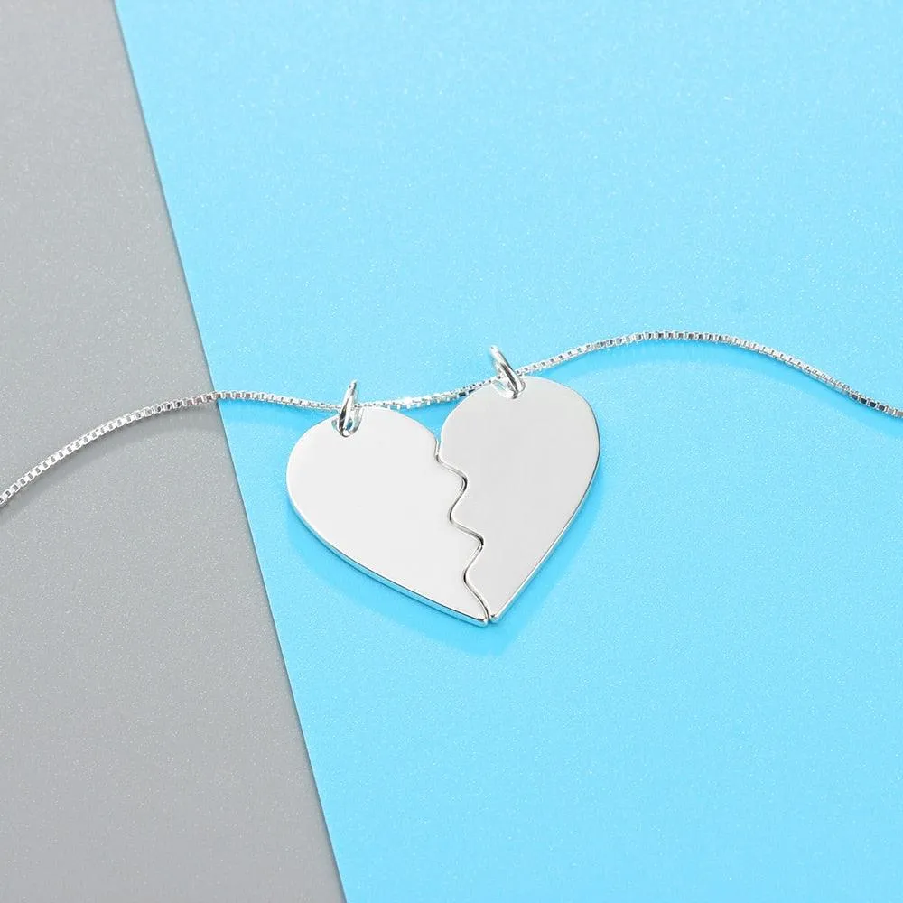 Couple Hearts Pendant, Stainless Steel pendant for Women