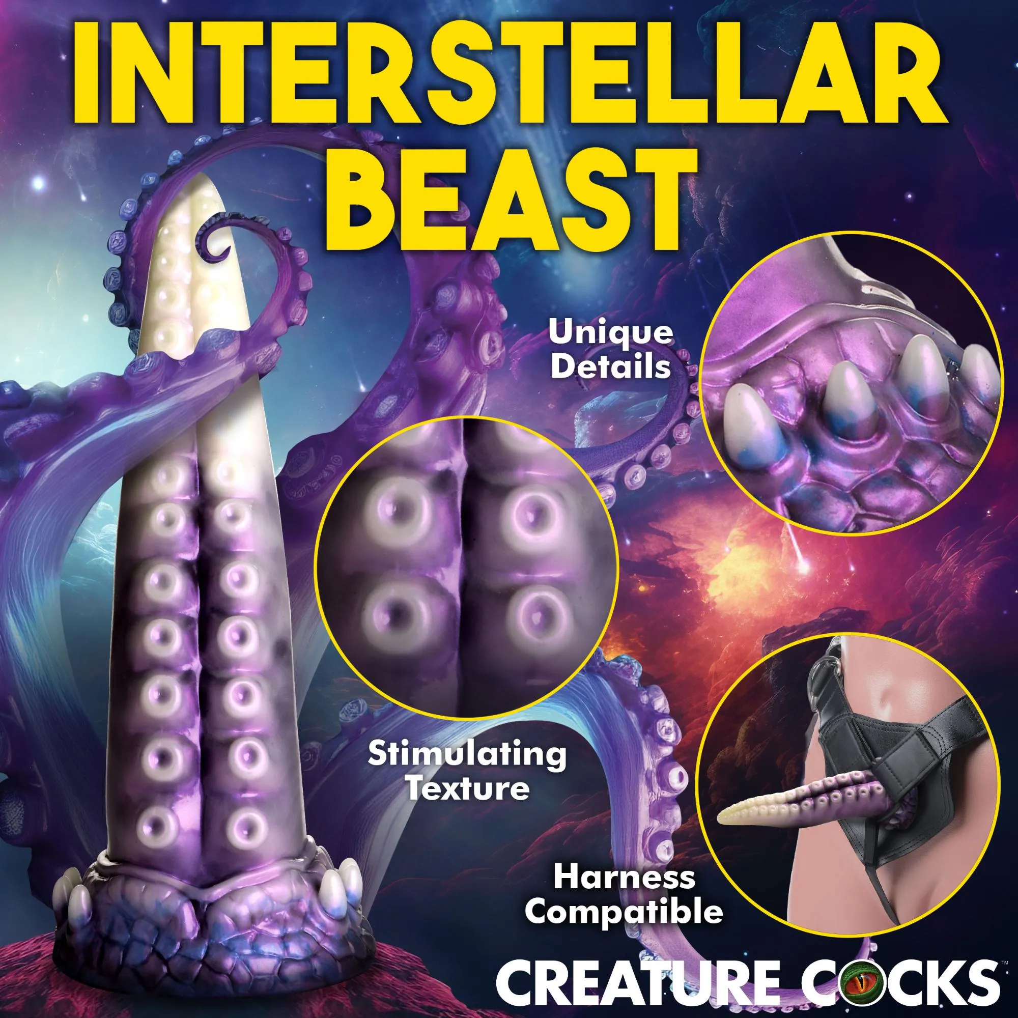 Creature Cocks Astropus Tentacle Silicone Dildo