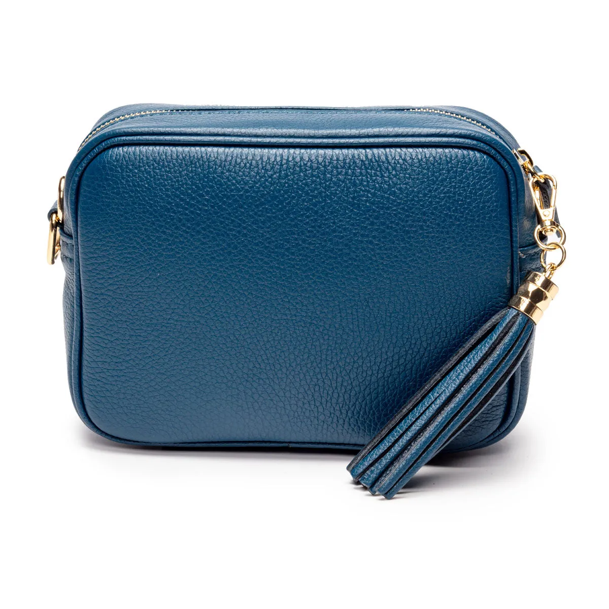 Crossbody Teal(Navy/Cream Weave Strap)