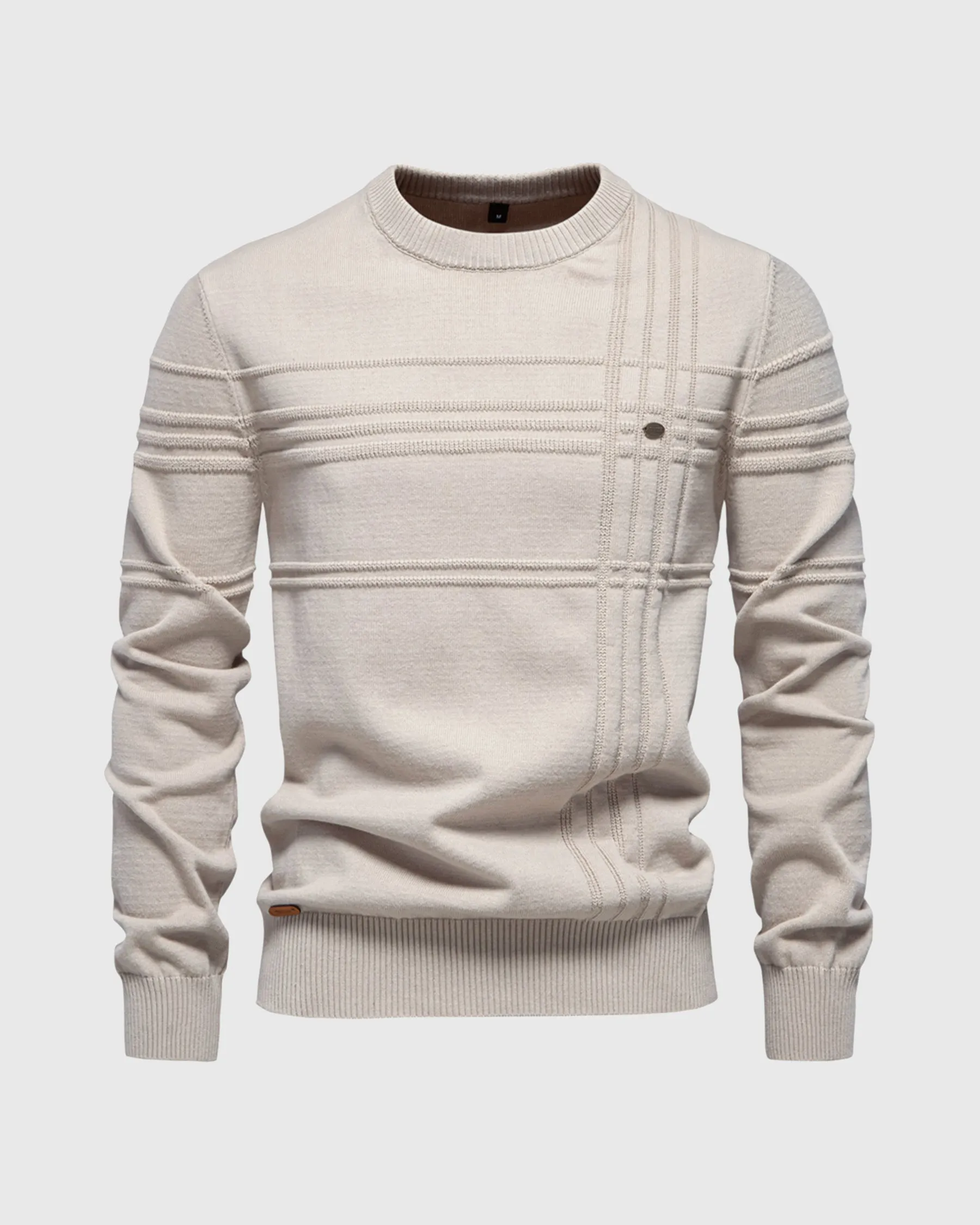 Crosshatch Crew Neck Sweater New