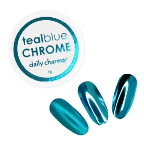 Daily Charme - Mirror Teal Blue Chrome Powder