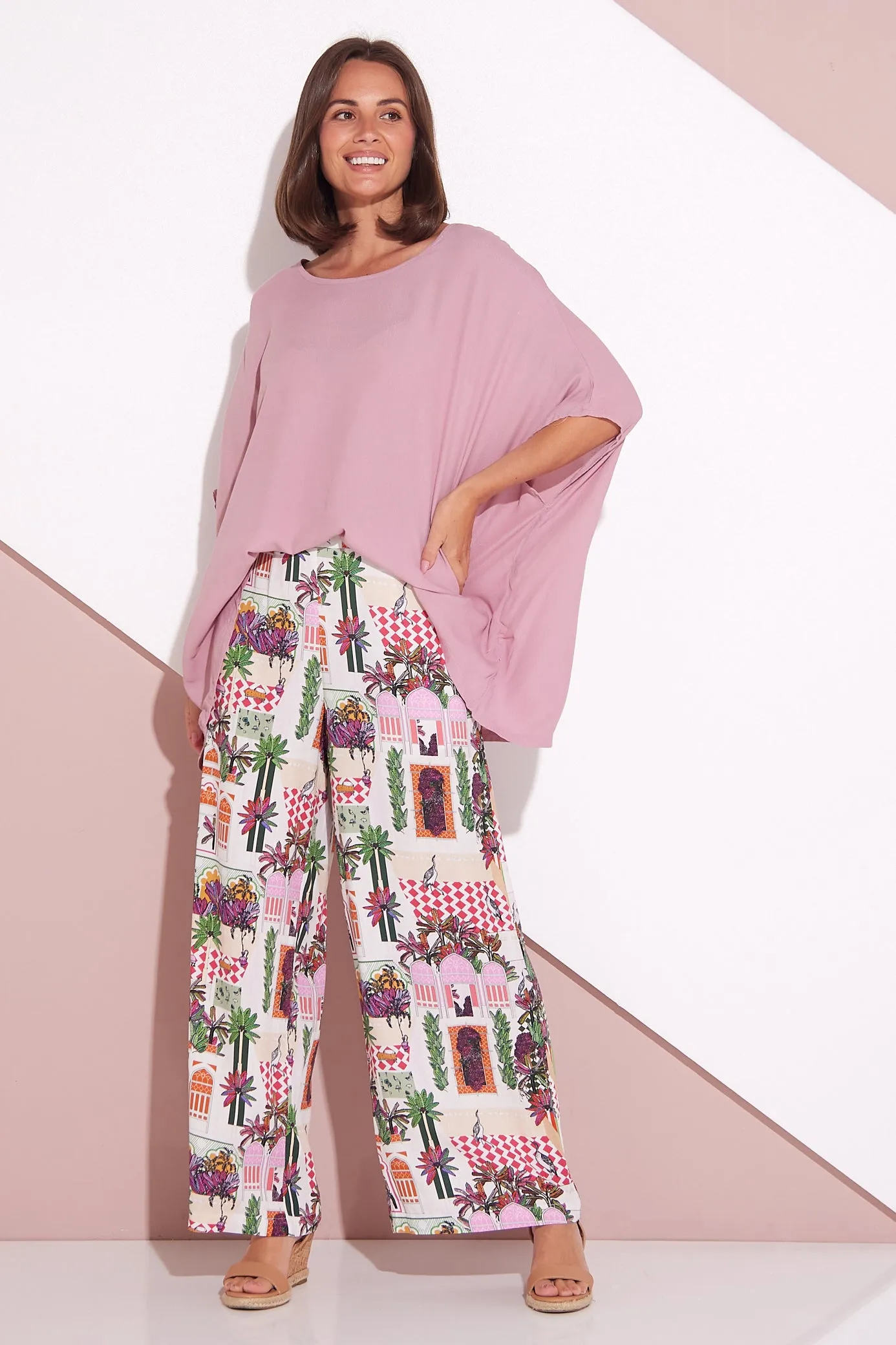 Daria Wide Leg Pants - Marrakesh