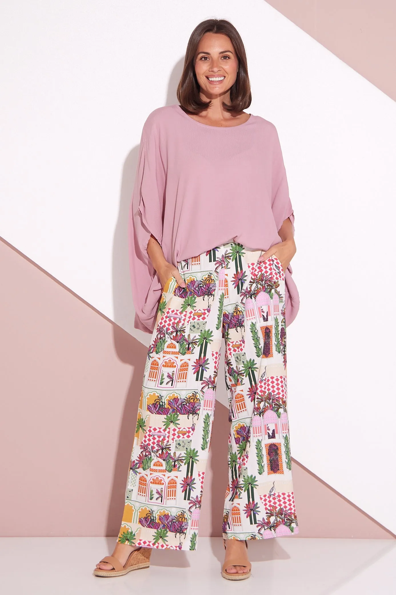 Daria Wide Leg Pants - Marrakesh